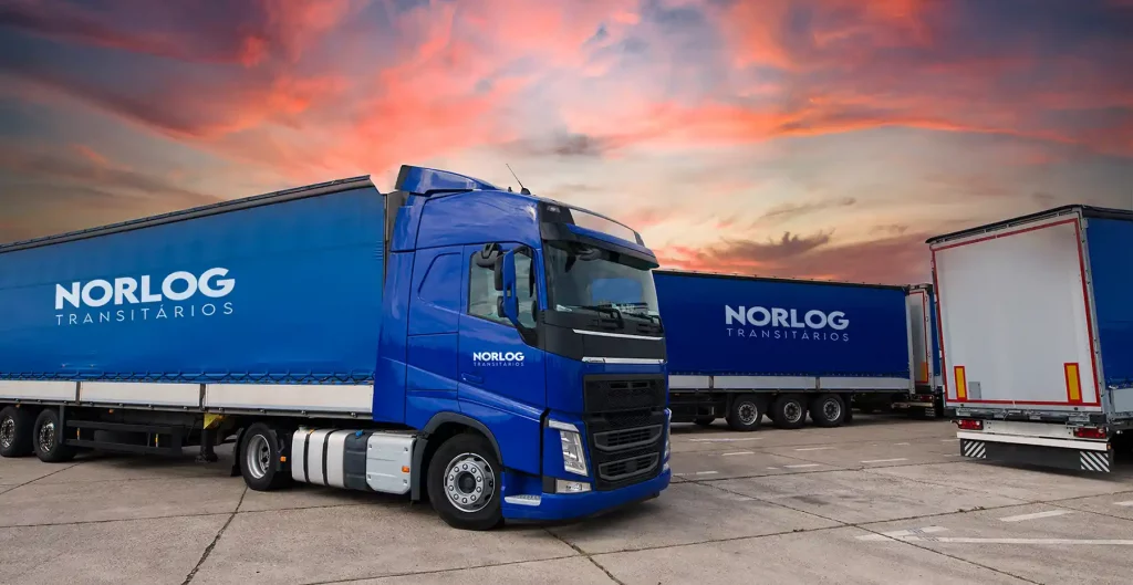 camião de transporte internacional de mercadorias da NORLOG
